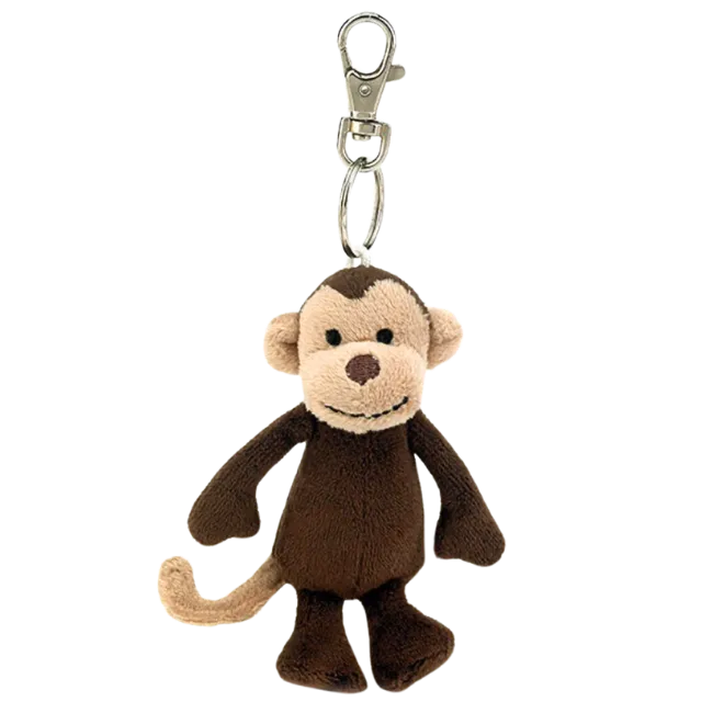 Bashful Monkey Keyring