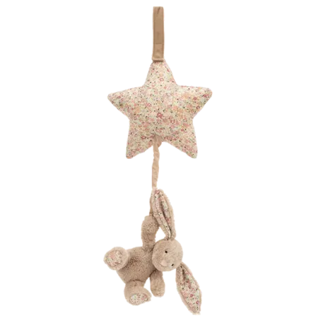 Blossom Bea Beige Bunny Musical Pull