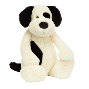 Bashful Black & Cream Puppy - Really Big