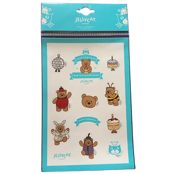 Bartholomew Bear Birthday Stickers