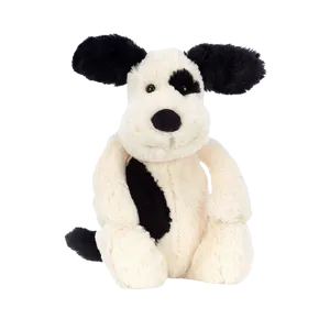 Bashful Black & Cream Puppy - Medium