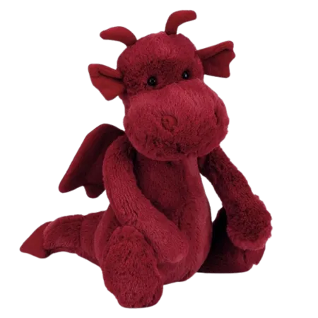 Bashful Dragon - Dark Red