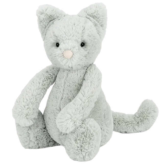 Bashful Silver Kitty - Medium