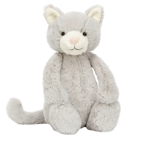Bashful Grey Kitty - Medium