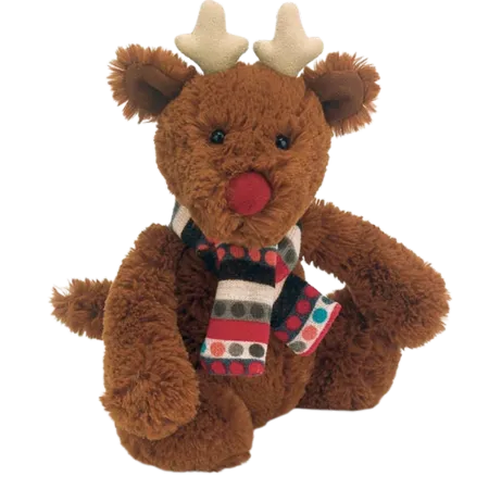 Bashful Reindeer with Scarf