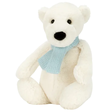 Bashful Winter Polar Bear