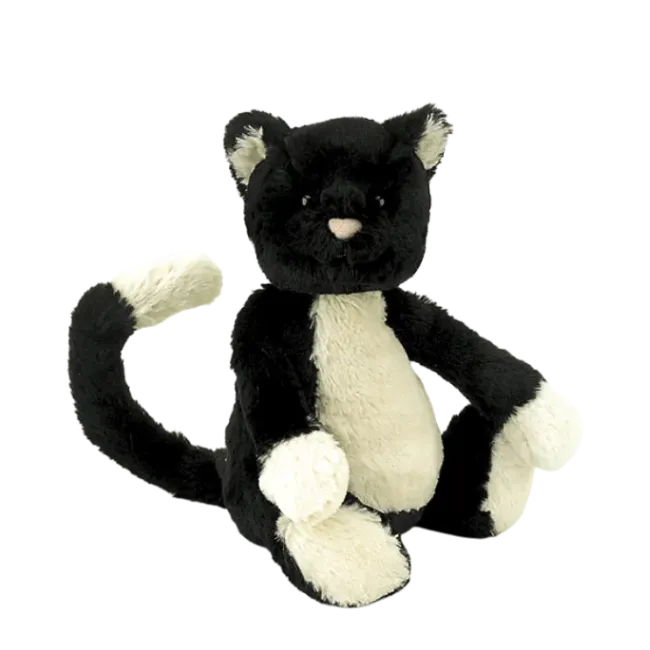 Bashful Black & White Cat - Small