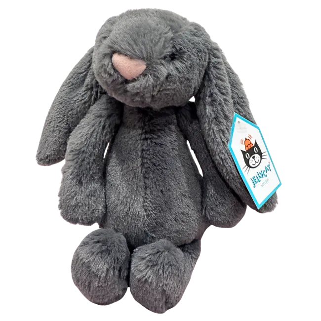 Bashful Charcoal Bunny - Small