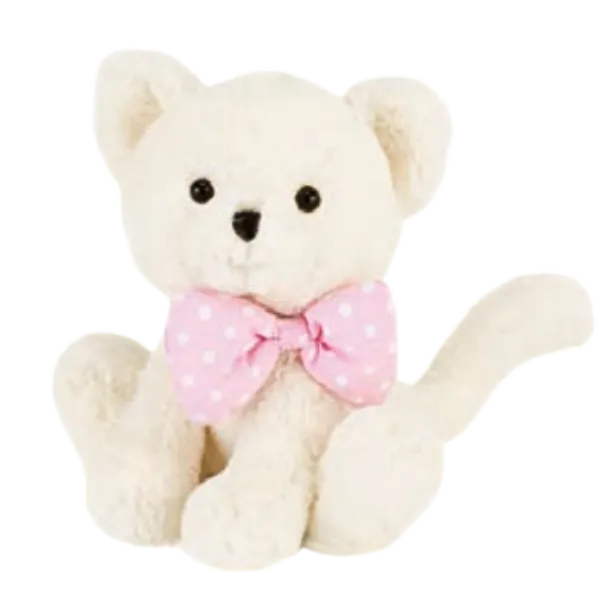 Big Bow Cream Kitten
