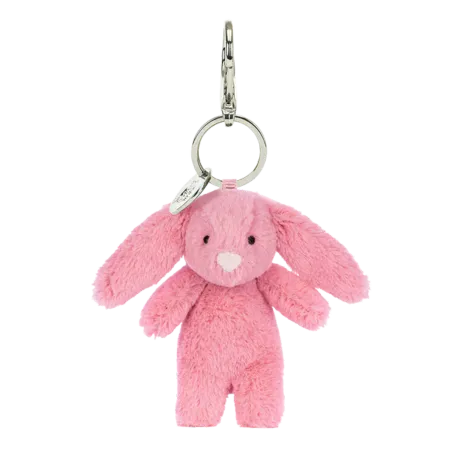 Bashful Bunny Pink Bag Charm