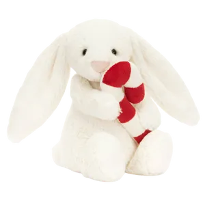 Bashful Bunny with Candy Cane
