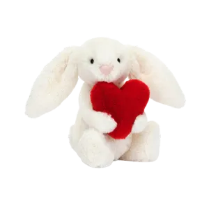 Bashful Red Love Heart Bunny - Small