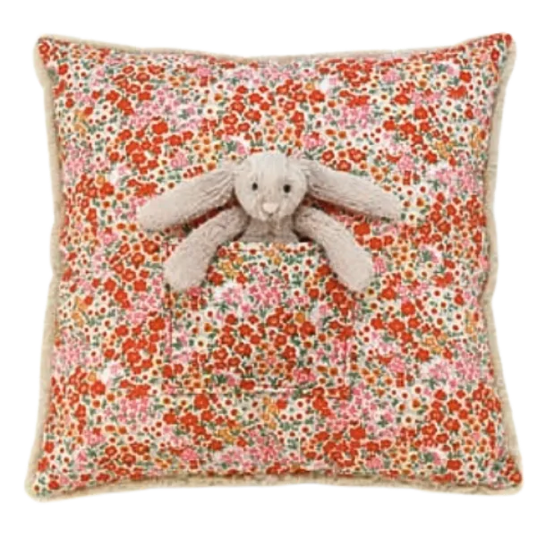 Blossom Beige Bunny Cushion