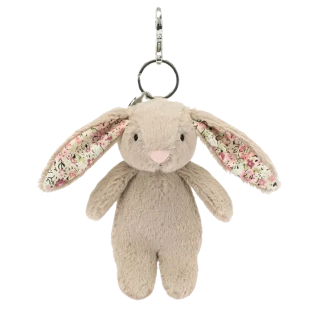 Blossom Beige Bunny Bag Charm