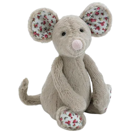 Beige Bashful Blossom Mouse