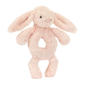 Bashful Bunny Ring Rattle - Blush