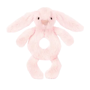 Bashful Bunny Ring Rattle - Pink