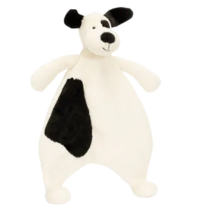 Bashful Black & Cream Puppy Comforter