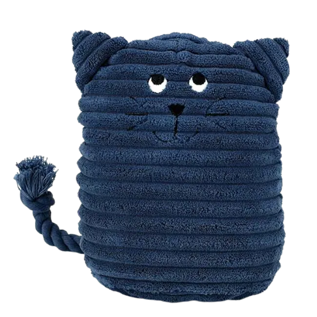 Blue Kitty Doorstop
