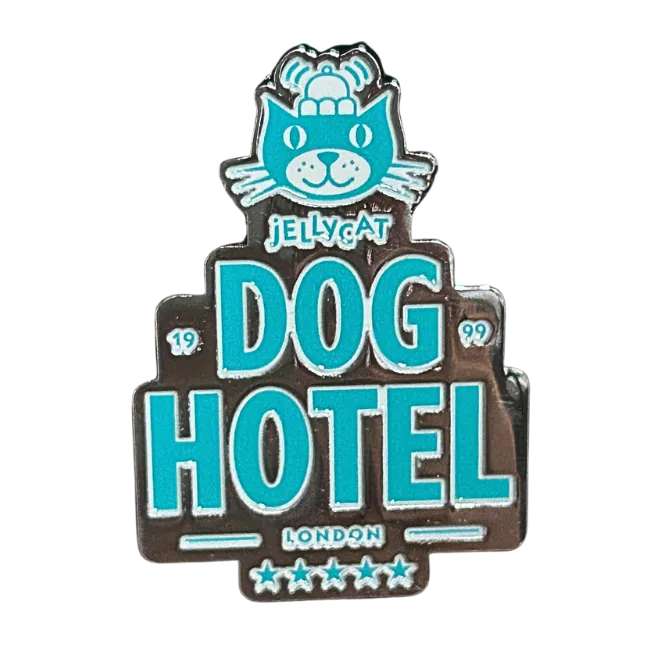 Dog Hotel Pin Badge