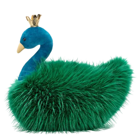 Fancy Peacock Fluffy Cushion
