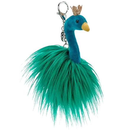 Fancy Peacock Bag Charm