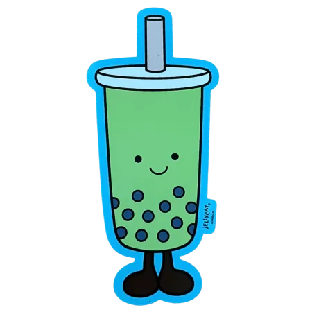 Matcha Bubble Tea Sticker