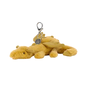 Golden Dragon Bag Charm