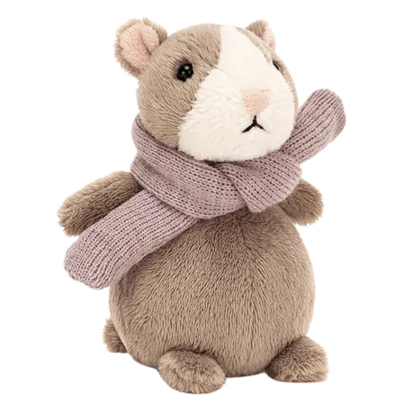 Happy Nutmeg Hamster with Scarf