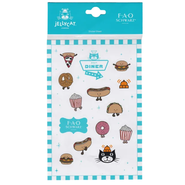 Jellycat Diner Stickers