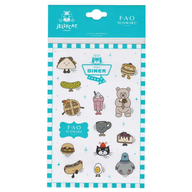 Jellycat Diner Stickers