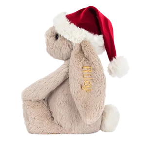 Personalised Bashful Christmas Bunny