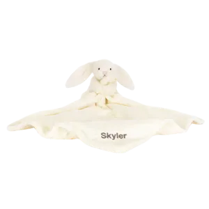Personalised Bashful Cream Bunny Soother