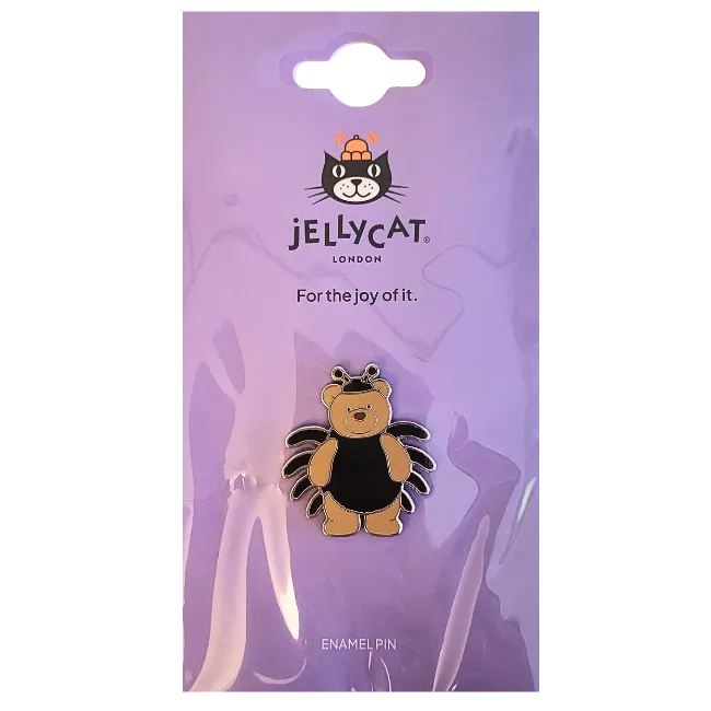 Bartholomew Bear Spider Pin Badge