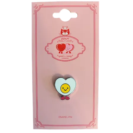 Amuseables Heart Boiled Egg Pin Badge