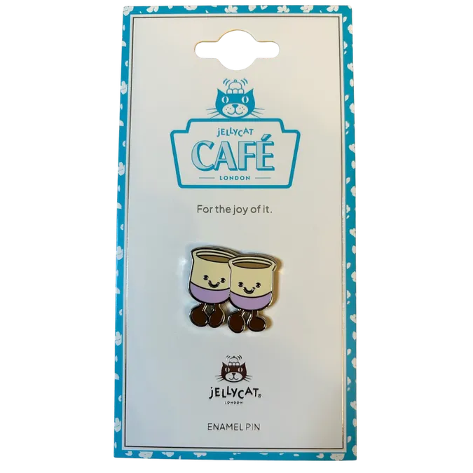 Sip and Slurp Teacups Pin Badge