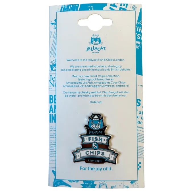 Jellycat Fish & Chips Pin Badge