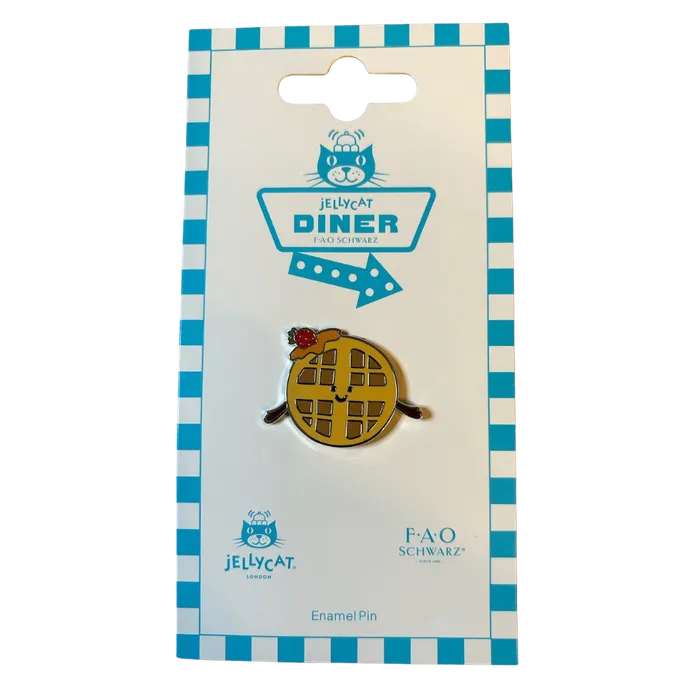 Amuseables Rene Waffle Pin Badge