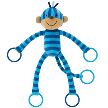 Blueberry Monkey Rattle