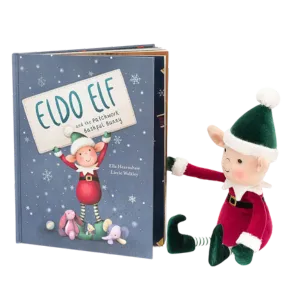 Eldo Elf and the Patchwork Bashful Bunny Book and Eldo Elf