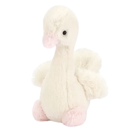 Syllabub Swan Rattle - Pink