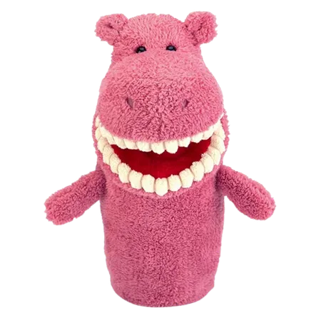 Toothy Hippo Hand Puppet