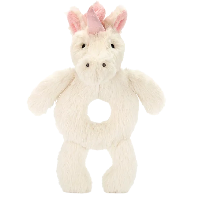 Bashful Unicorn Grabber Rattle