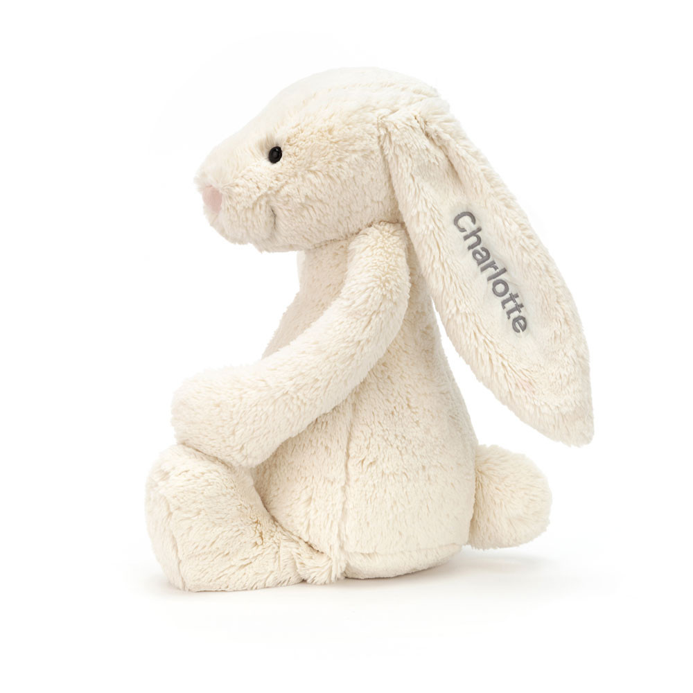 Personalized Bashful Cream Bunny Huge — image 2