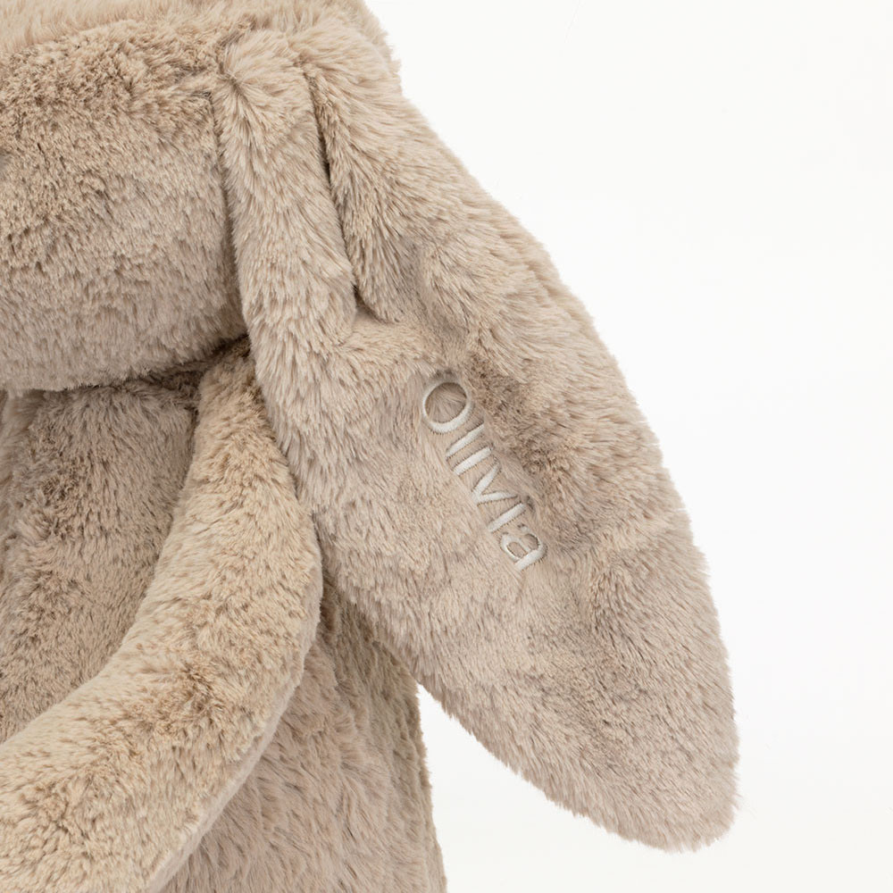 Personalized Bashful Beige Bunny Huge — image 2