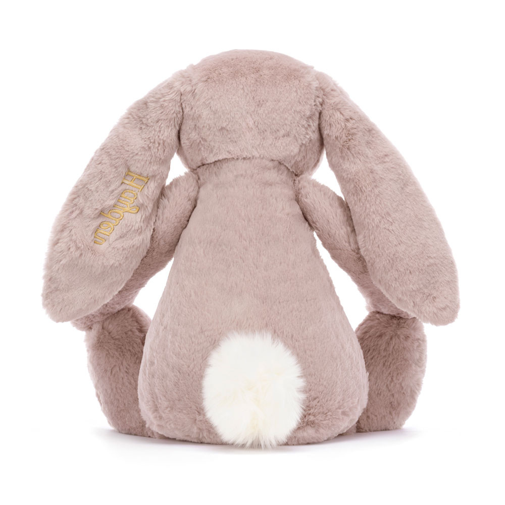 Personalized Bashful Luxe Bunny Rosa Huge — image 4