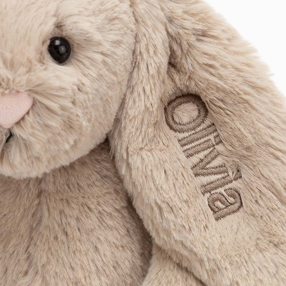 Personalized Bashful Beige Bunny Medium — image 2