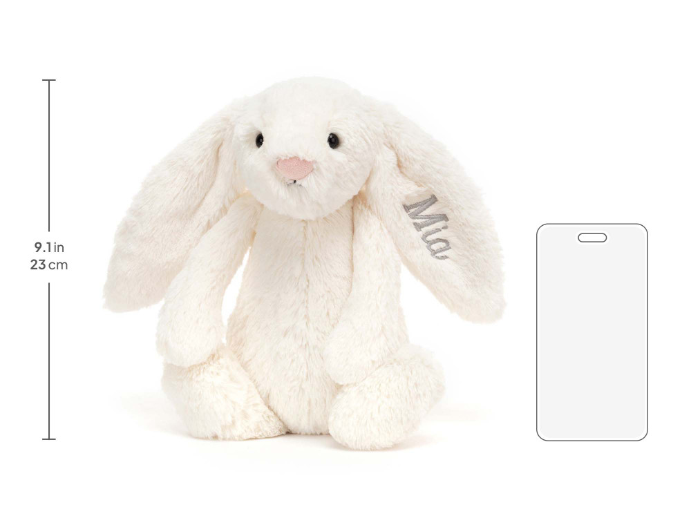 Personalized Bashful Cream Bunny Medium — image 6