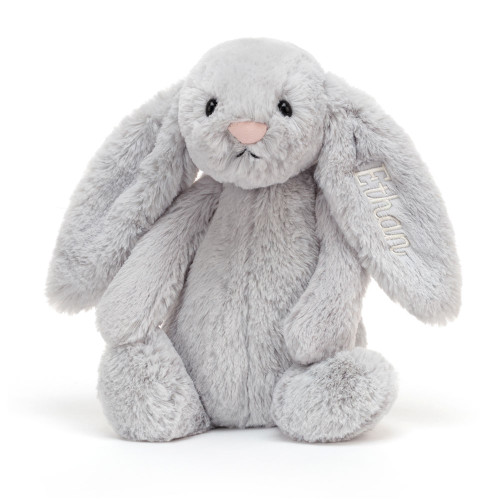 Personalized Bashful Silver Bunny Medium — image 6