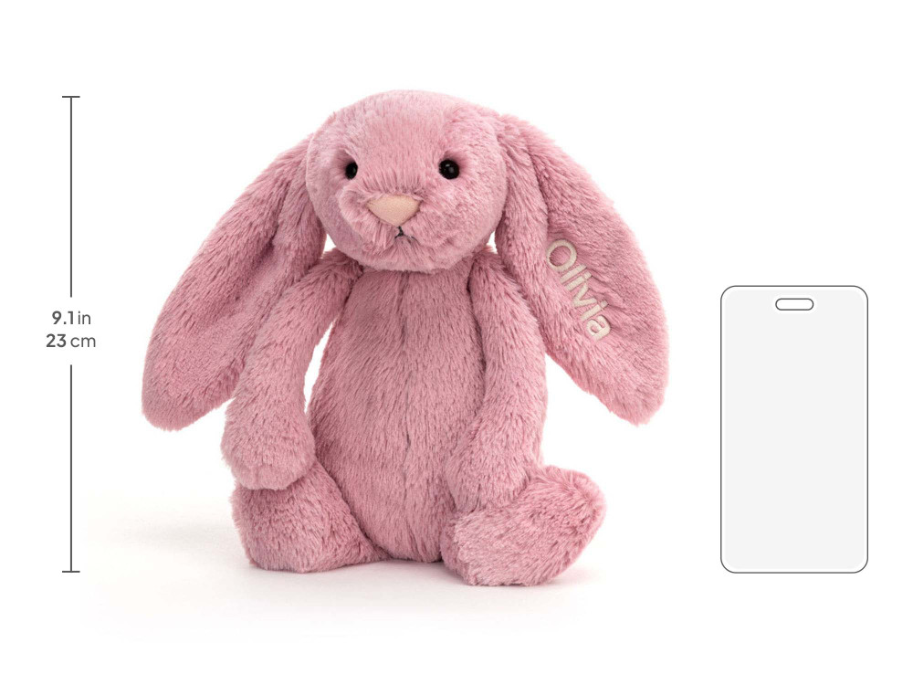 Personalized Bashful Tulip Pink Bunny Medium — image 5